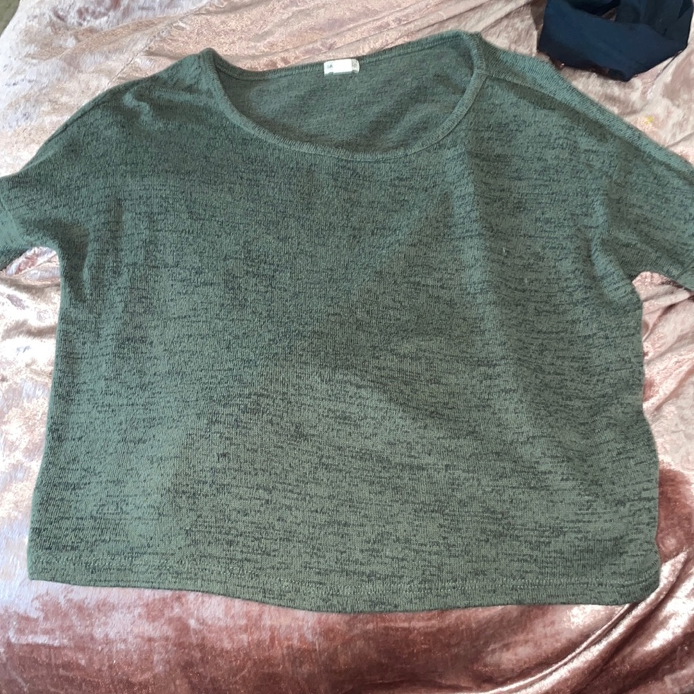 Garage Cute Green Loose Long Sleeve
